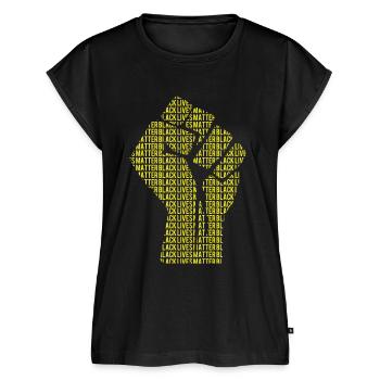 Black Lives Matter - Frauen Premium Bio Top - Schwarz - Vorne - AI Model Female 172 light (172cm)