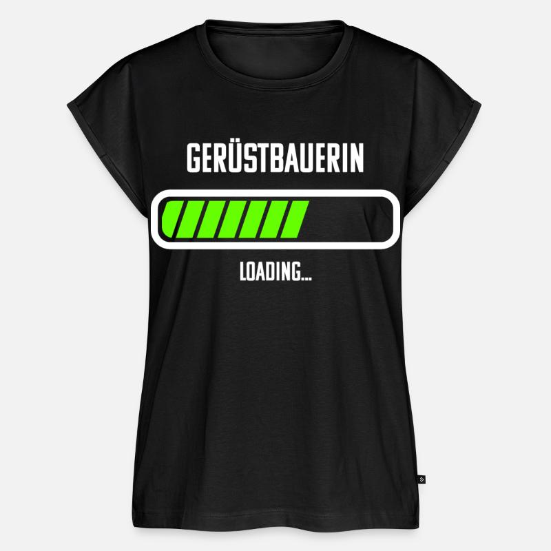 Gerüstbauerin Beruf Loading Ladebalken - Frauen Premium Bio Top - Schwarz