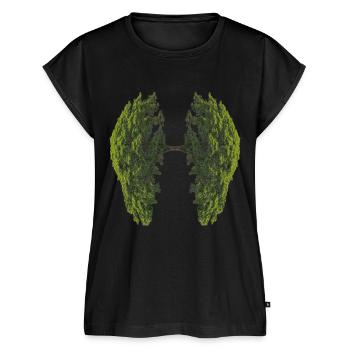 The green lung - No breath without trees - Women’s Premium Organic Top - black - Front - AI Model Female 172 light (172cm)