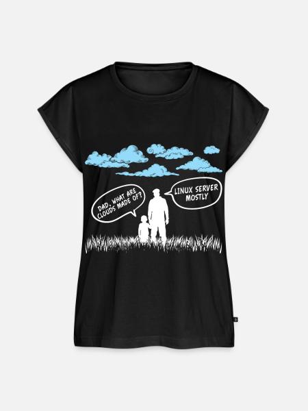 Cloud Linux Server Coder - Frauen Premium Bio Top - Schwarz