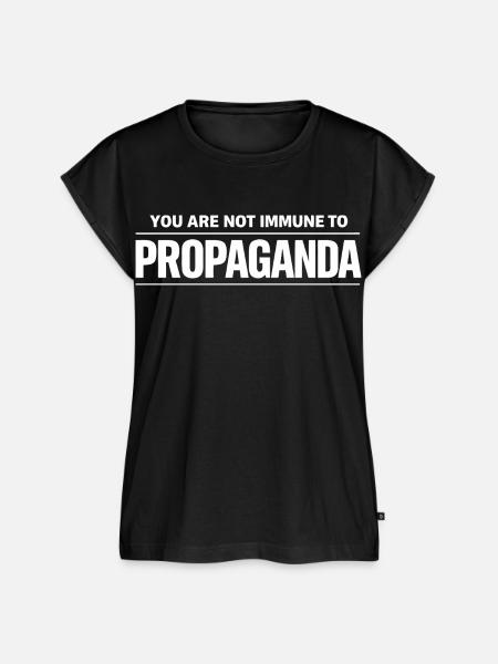 Propaganda Zitat - Frauen Premium Bio Top - Schwarz