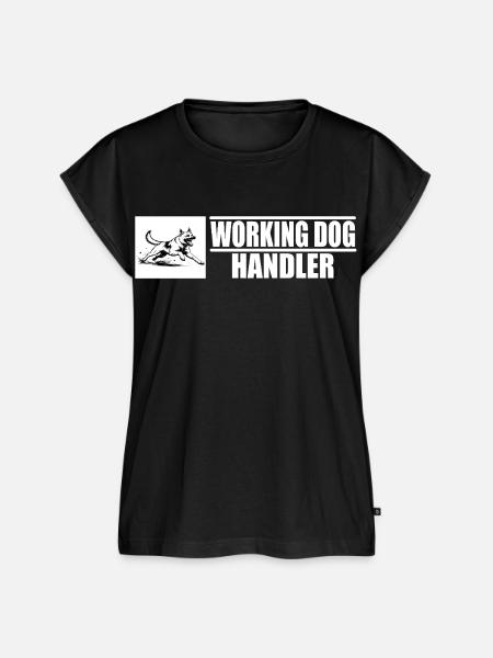 Working Dog Handler Motiv - Frauen Premium Bio Top - Schwarz