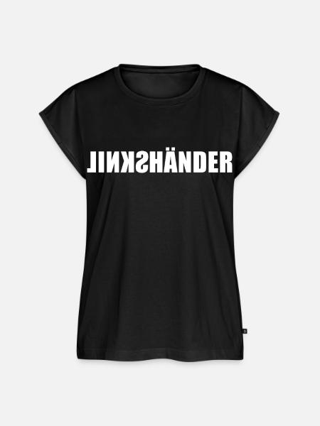 Linkshänder - mit links - Spiegelschrift - Frauen Premium Bio Top - Schwarz