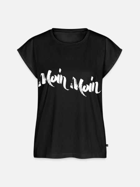 Moin Moin - Frauen Premium Bio Top - Schwarz
