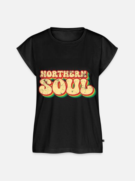 Northern Soul Retro - Frauen Premium Bio Top - Schwarz
