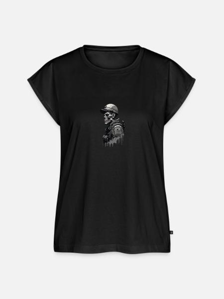 Zombie Soldat - Frauen Premium Bio Top - Schwarz