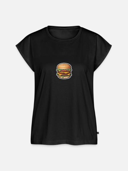 Triple Burger - Frauen Premium Bio Top - Schwarz