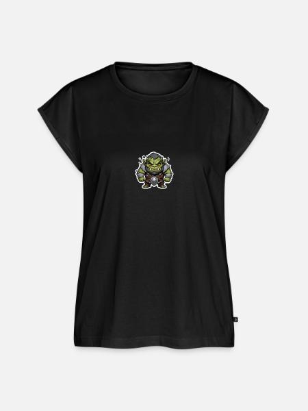 Wütender Orc - Frauen Premium Bio Top - Schwarz