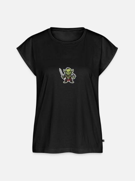 Krieger Orc - Frauen Premium Bio Top - Schwarz