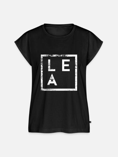 Lea Minimalismus - Frauen Premium Bio Top - Schwarz
