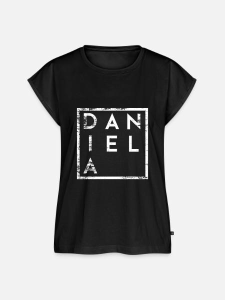 Daniela Minimalismus - Frauen Premium Bio Top - Schwarz