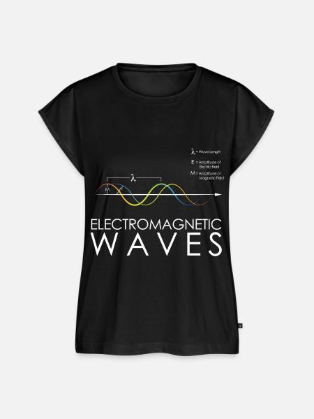 Physik Elektromagnetische Wellen - Frauen Premium Bio Top - Schwarz