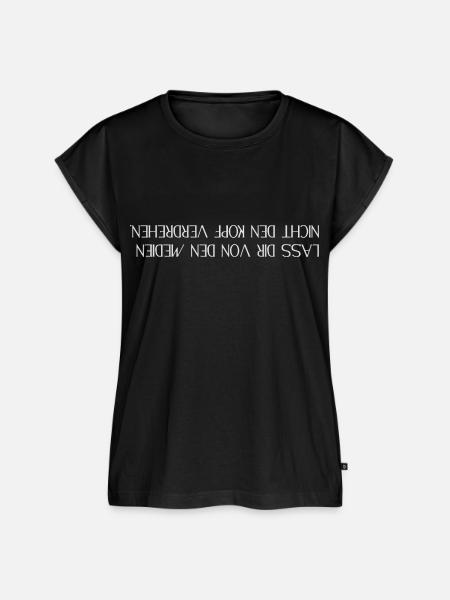 Medien Kopfstand - Frauen Premium Bio Top - Schwarz