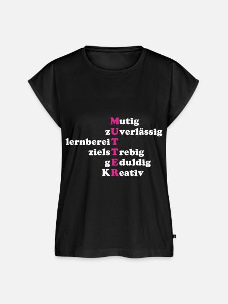 Mutter Eigenschaften - Frauen Premium Bio Top - Schwarz