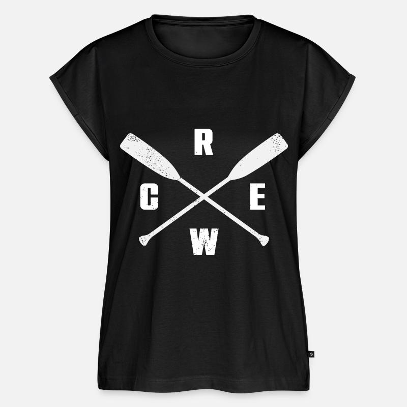 Rowboot Der Crew Boot Rowboot Rower Rowes Rower - Frauen Premium Bio Top - Schwarz