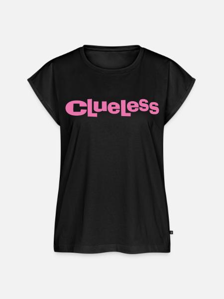 Clueless Klassisches Logo - Frauen Premium Bio Top - Schwarz
