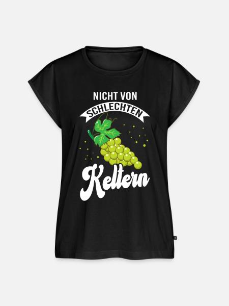 Keltern Winzer Weinberg Weinbauer - Frauen Premium Bio Top - Schwarz