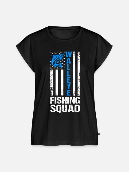 Zander angeln Walleye Angler - Frauen Premium Bio Top - Schwarz