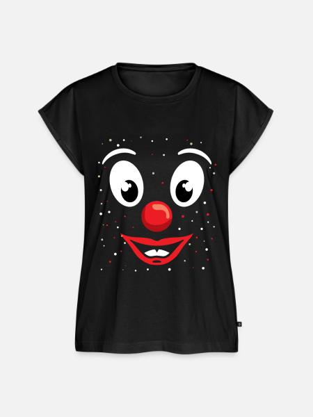 Clown Karneval - Frauen Premium Bio Top - Schwarz