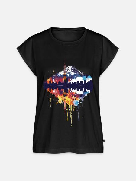 Fuji - Frauen Premium Bio Top - Schwarz