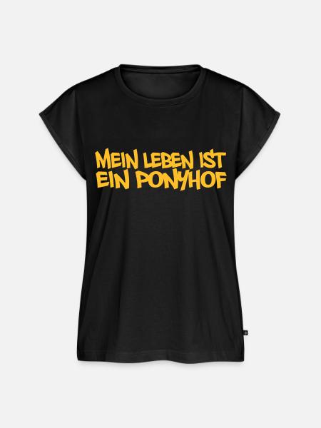 Ponyhof - Frauen Premium Bio Top - Schwarz