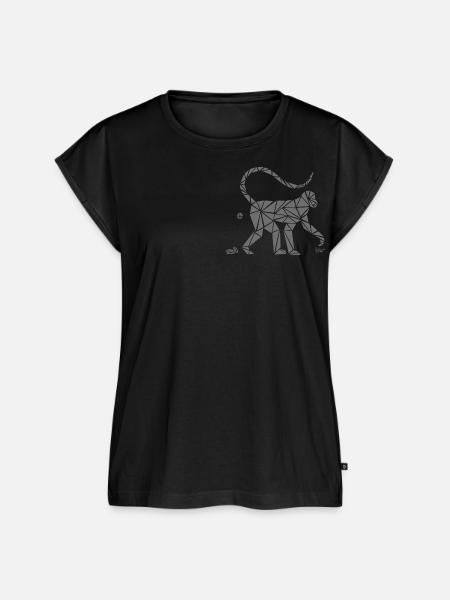 Bronko55 No.78 – Affe - Frauen Premium Bio Top - Schwarz