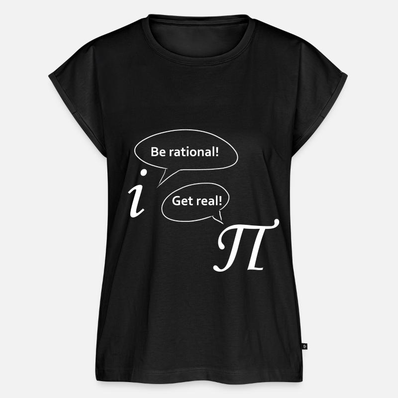 Math Pi and i Mathematician jokes - Women’s Premium Organic Top - black