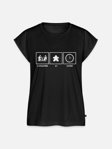 Brettspiel - Frauen Premium Bio Top - Schwarz