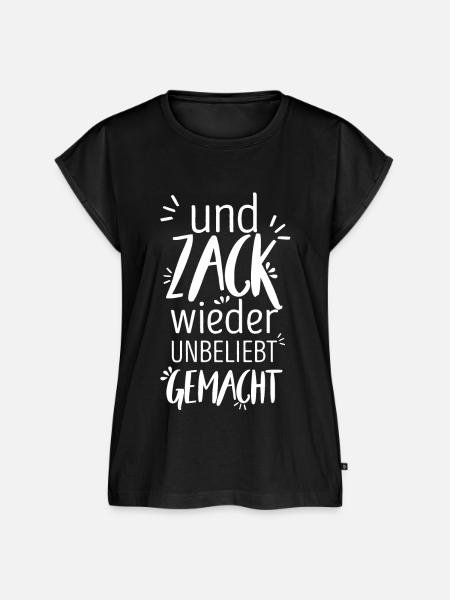 lustiger spruch - Frauen Premium Bio Top - Schwarz