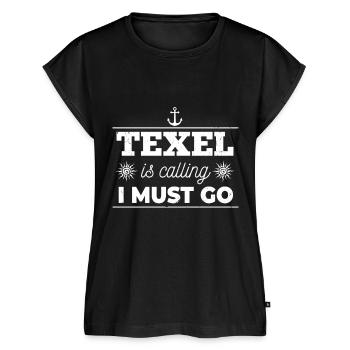 Texel Niederlande Nordseeinsel Geschenk - Frauen Premium Bio Top - Schwarz - Vorne - AI Model Female 172 light (172cm)