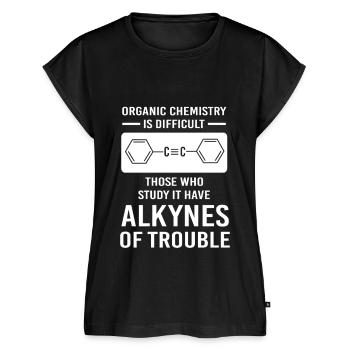Strukturformel Chemie Wissenschaft Physik Labor - Frauen Premium Bio Top - Schwarz - Vorne - AI Model Female 172 light (172cm)