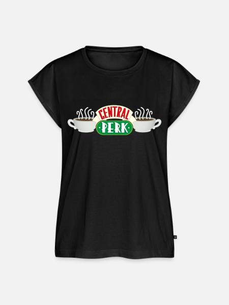 Friends Central Perk - Frauen Premium Bio Top - Schwarz