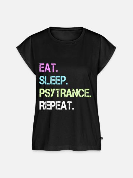 Psytrance Goa Trance - Frauen Premium Bio Top - Schwarz