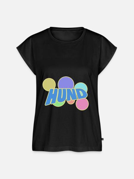 Kund mit Bubbles - Frauen Premium Bio Top - Schwarz