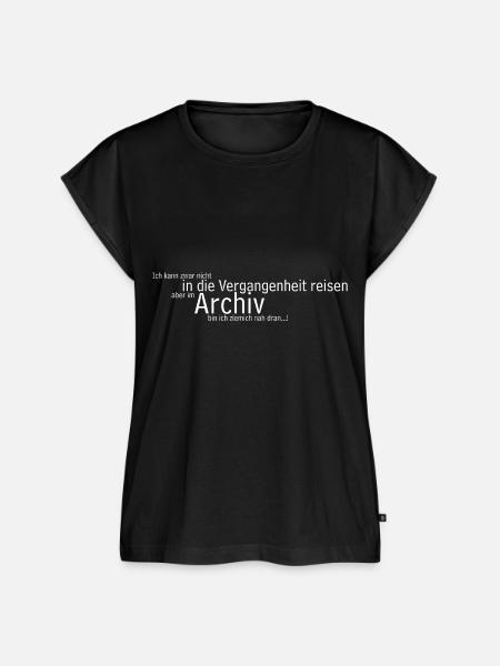 Zeitreise Archiv - Frauen Premium Bio Top - Schwarz