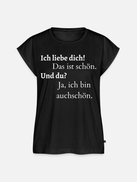 Humorvolle Sprüche - Frauen Premium Bio Top - Schwarz