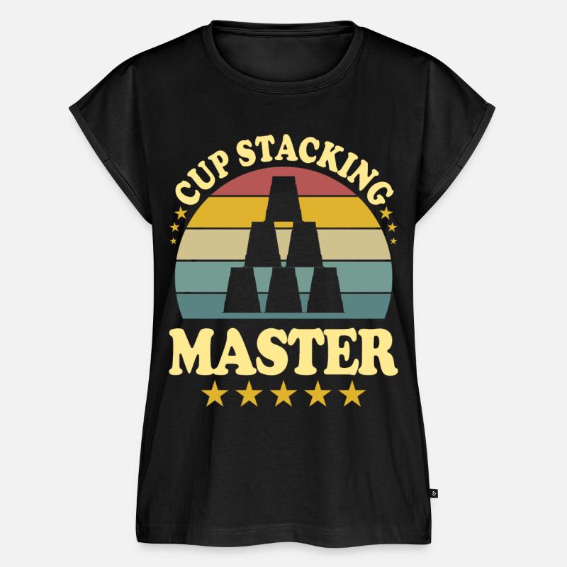 Cup Stacking Master Sport Stacking - Women’s Premium Organic Top - black