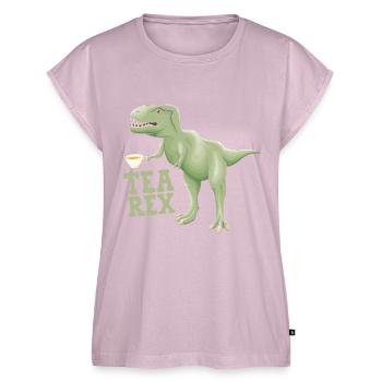 Thé Rex - Haut bio Premium Femme - rose poudré - Devant - AI Model Female 172 light (172cm)