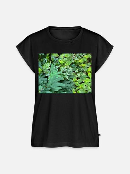 Tropical Plant Arrangement - Frauen Premium Bio Top - Schwarz