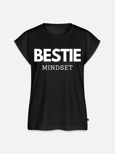BESTIE MINDSET - Frauen Premium Bio Top - Schwarz