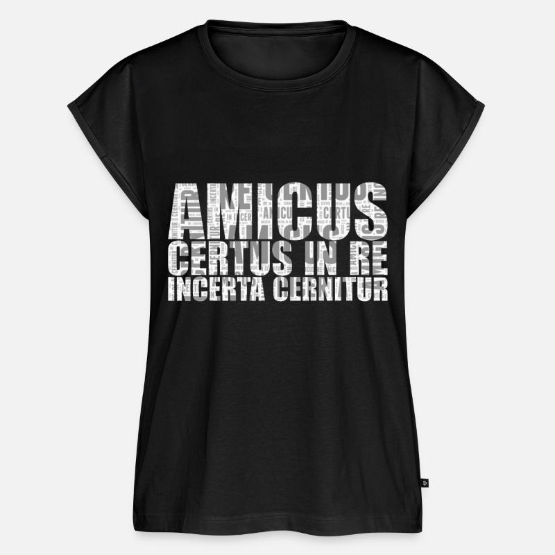 Amicus certus in re incerta cernitur - Women’s Premium Organic Top - black