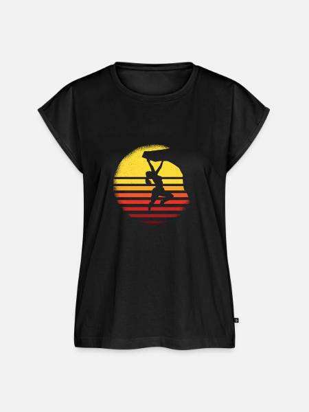 Frauen Kletterer Klettern Freeclimbing Geschenk - Frauen Premium Bio Top - Schwarz