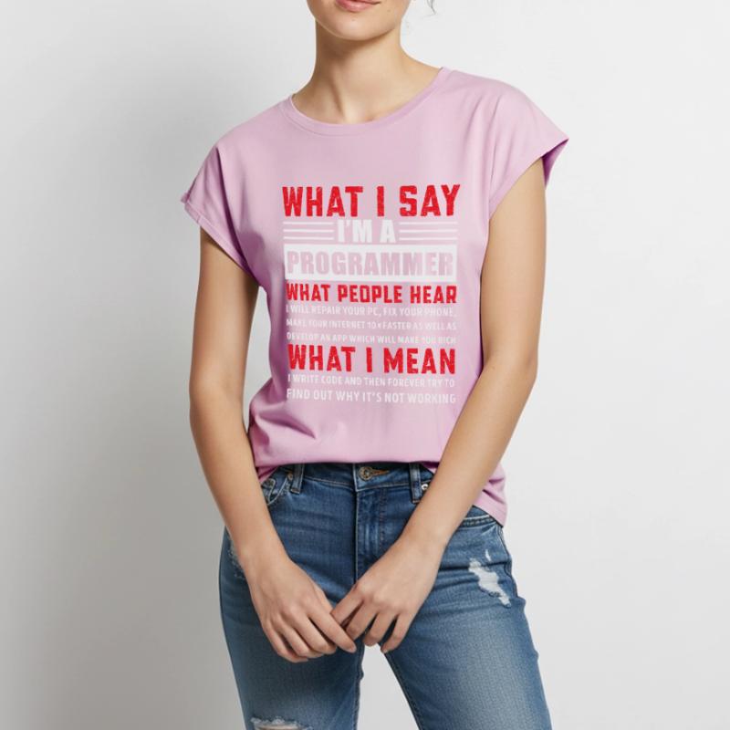 Funny Programming Coding Programmer Gift Women’s Premium Organic Top