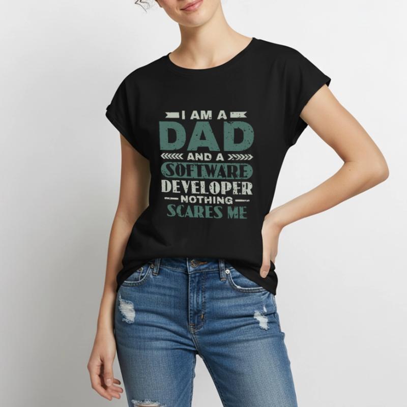 Software Developer Dad - Software Programmierer Frauen Premium Bio Top