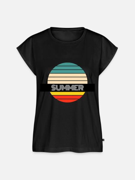 Summer - Frauen Premium Bio Top - Schwarz