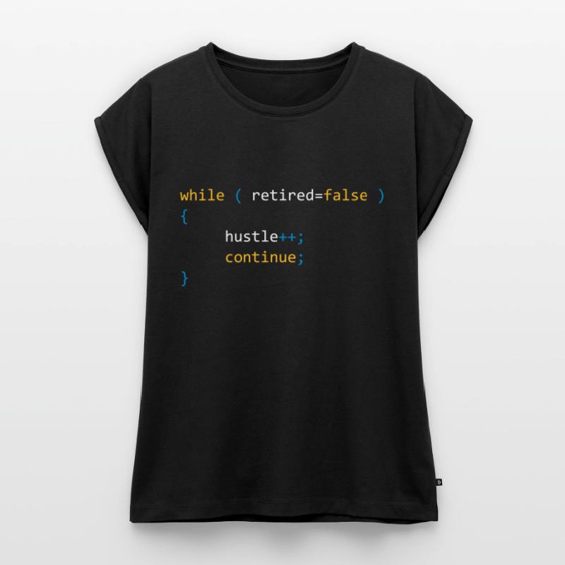 CONTINUE HUSTLE WHILE NOT RETIRED - JAVA CODE Women’s Premium Organic Top