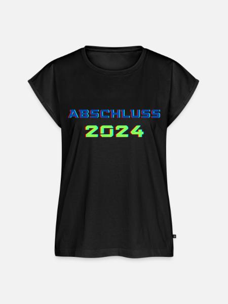 Abschluss 2024 - Frauen Premium Bio Top - Schwarz