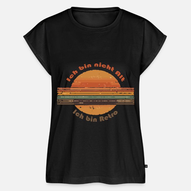 ich bin nicht alt bin retro geburtstagsgeschenk - Frauen Premium Bio Top - Schwarz
