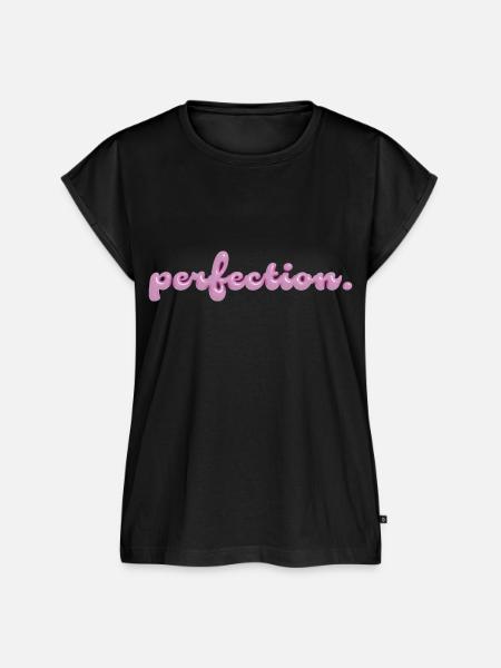 perfection - Frauen Premium Bio Top - Schwarz