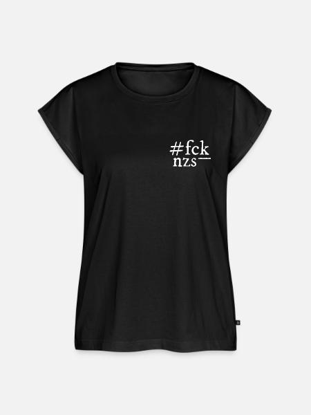 fck nzs! - Frauen Premium Bio Top - Schwarz